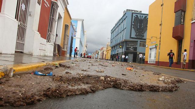 Trujillo: centro histórico luce así tras desborde de quebrada - 1