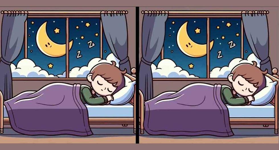 Spot the 3 differences between the pictures of the sleeping baby in 12 seconds |  Viral