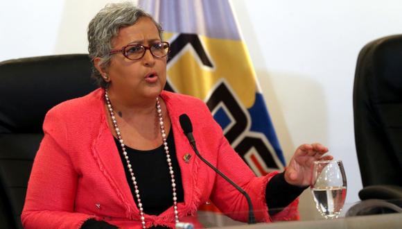 Tibisay Lucena, presidenta del Consejo Nacional Electoral de Venezuela. (Foto: EFE)