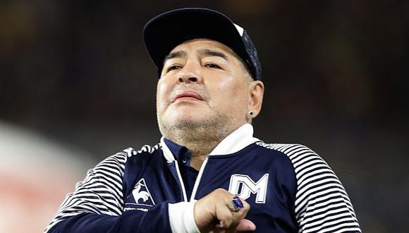 Diego Maradona es entrenador de Gimnasia desde septiembre del 2019. (Foto: AFP)