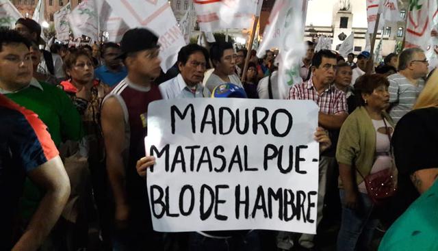 Las marchas en favor y en contra del presidente de Venezuela, Nicolás Maduro, ocurrieron un día antes del inicio de la Cumbre de las Américas. (Jorge Malpartida/El Comercio)