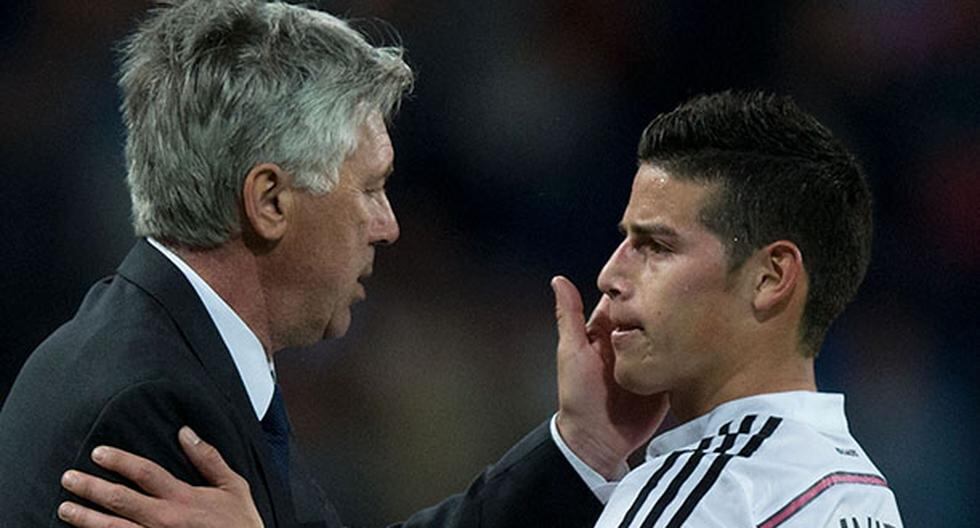 Real Madrid: Carlo Ancelotti está sorprendido con James Rodríguez. (Foto: Getty Images)