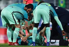 Barcelona vs Eibar: Sergio Busquets retirado en camilla tras una dura entrada
