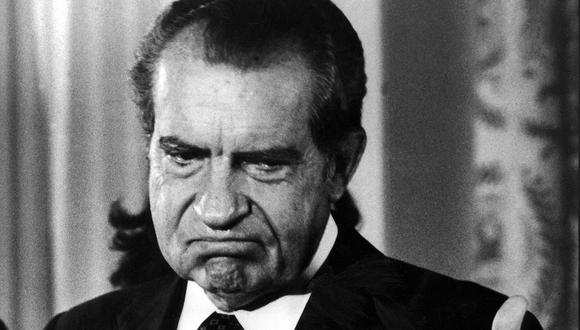 Richard Nixon anunció un 8 de agoisto de 1974 su renuncia a la presidencia de Estados Unidos por el caso 'Watergate'. (Foto: AFP)