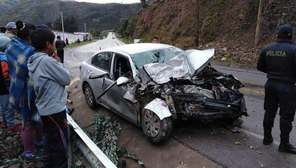 Accidente de tránsito deja dos muertos y tres heridos en Cusco