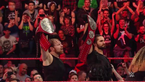 En el Raw, Seth Rollins y Dean Ambrose perdieron los campeonatos en parejas. (Foto: WWE)