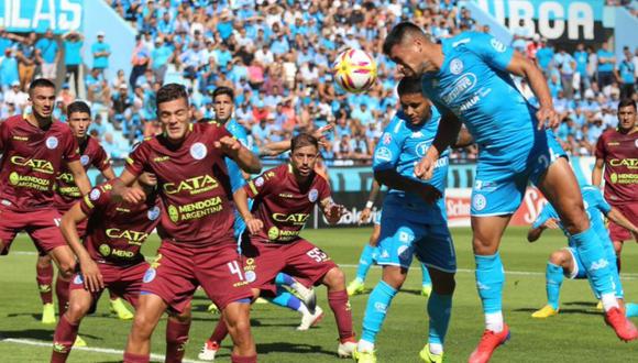 Belgrano se impuso por la mínima diferencia frente a Godoy Cruz por la fecha final de la Superliga argentina. Al conjunto local no se le dieron los resultados y descendió de categoría (Foto: agencias)
