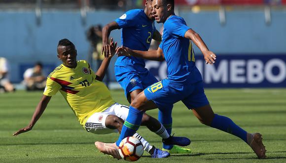 Brasil vs. Colombia EN VIVO EN DIRECTO: juegan por la segunda fecha del Sudamericano Sub 20 de Chile. (Foto: AFP)