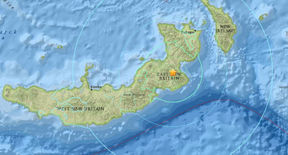 Nuevo terremoto remeció Papúa Nueva Guinea por segundo día consecutivo. (Foto: USGS)