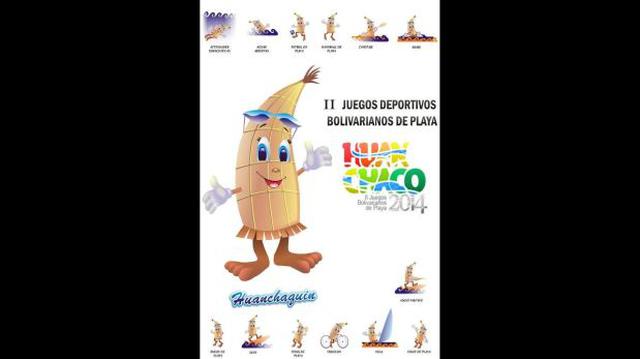 'Huanchaquín', la mascota de Juegos Bolivarianos de Playa 2014 - 1
