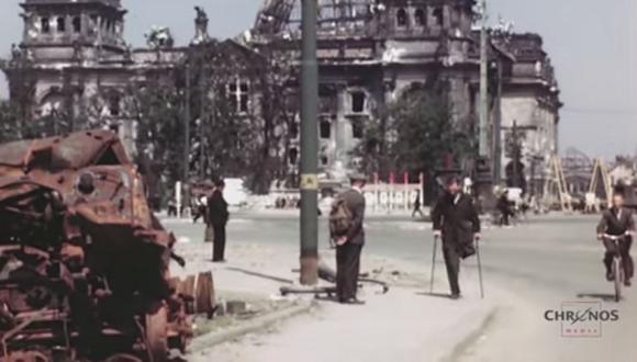 Así lucía Berlín tras el fin de la II Guerra Mundial [VIDEO]