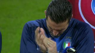 YouTube: el gran gesto de Buffon durante himno sueco