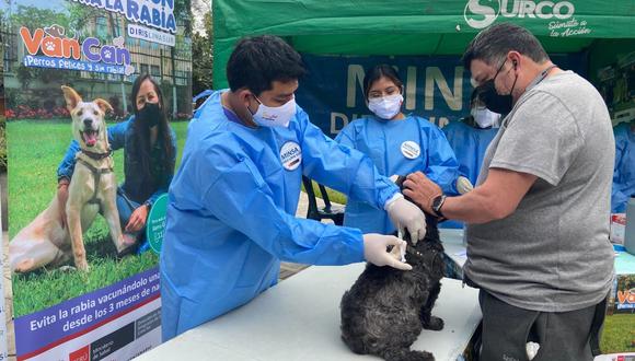 Se habilitaron 380 puntos de vacunación canina. (Foto: Diris Lima Sur)