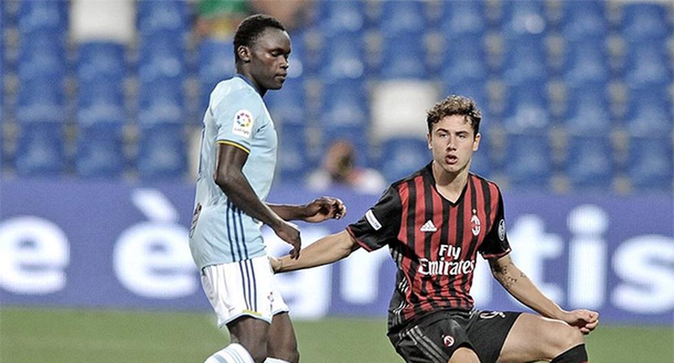 AC Milan venció en penales al Celta de Vigo, tras el empate sin goles en el tiempo de 45 minutos que jugaron por la Copa TIM. (Foto: Twitter)