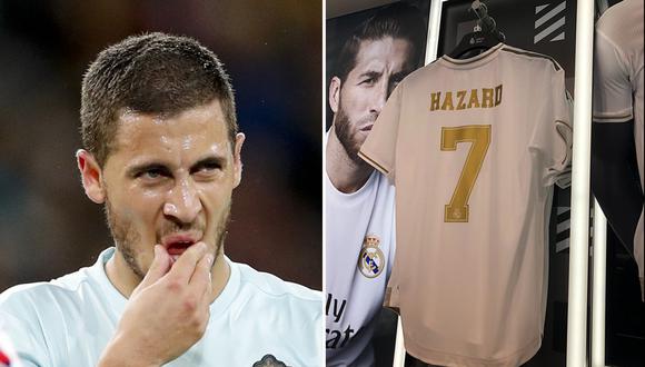 Camiseta de Real Madrid con el nombre de Eden Hazard llamó la atención. (Foto: AP/Twitter @AleixGarces)