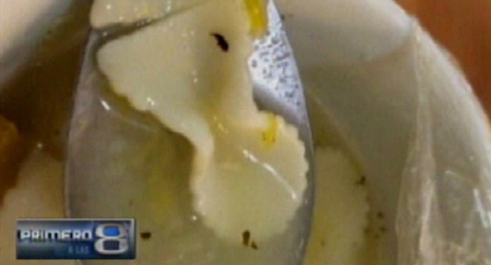 Paciente halló insecto en su sopa. (Foto: Canal N)