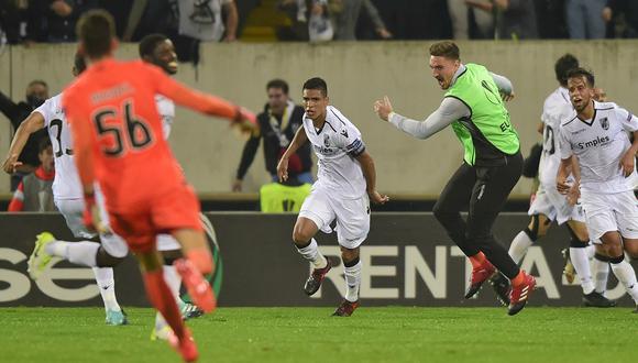 Paolo Hurtado marcó importante doblete en Copa de Portugal. (Foto: AFP)