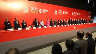 Elecciones 2020: Fuerza Popular y Apra firmaron Pacto Ético Electoral “con reservas”