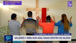 Chorrillos: delincuentes asaltan a mujeres y a una menor dentro de iglesia