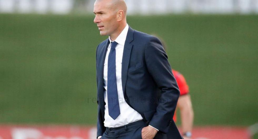 Zinedine Zidane, técnico del Real Madrid Castilla (Realmadrid.com)