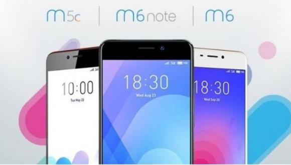 Estos son los tres modelos de smartphones con los que la empresa china Meizu hace su debut en el Perú. Prometen ampliar su portafolio en breve.