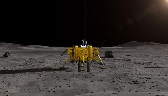Chang'e 4 aterrizó en el cráter Von Kárman. (Foto: CNSA)