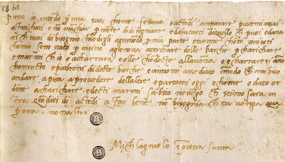 Vaticano: Carta escrita por Miguel Ángel fue robada en 1997