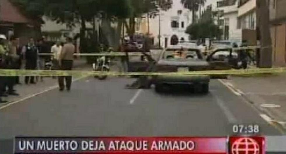 Asesinato se produjo en la calle Santa Lucía. (Foto: Captura)