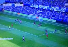 Emelec vs. El Nacional: golazo de Romario Caicedo desde fuera del área en el estadio George Capwell | VIDEO