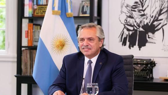 El presidente de Argentina Alberto Fernández. (AFP).