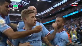 Se cambiaron los roles: pase de Haaland y gol de De Bruyne en el City vs. Arsenal | VIDEO