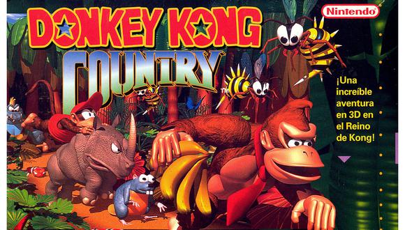 Donkey Kong Country salió a la venta en 1994 para la SNES. (Difusión)