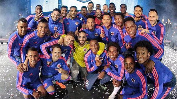 Maluma fue protagonista de la fiesta de despedida de la selección de Pekerman.