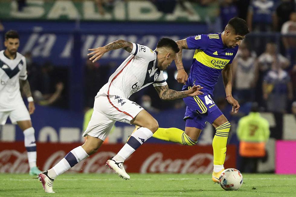 Boca Juniors enfrentó a Vélez Sarsfield por la jornada 18 de la Liga Profesional Argentina | Foto: AFP.