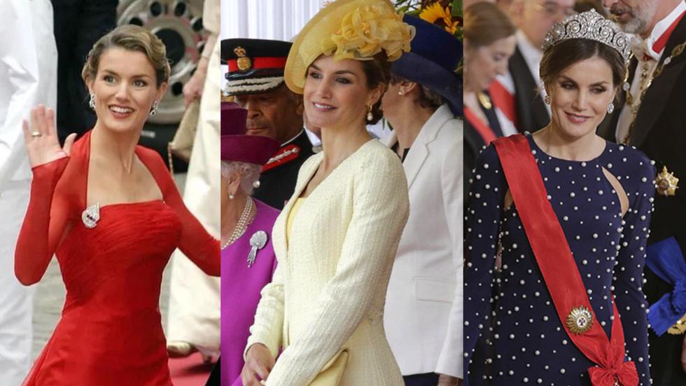 La reina Letizia de España ha logrado convertirse en uno de los mejores referentes en moda entre la realeza. De estilo elegante y siempre al corriente con las tendencias, su estilo ha ido evolucionando armoniosamente a lo largo de los años. En su cumpleaños número 51, recordamos cuáles fueron sus mejores y más icónicos looks.
(Fotos: Gtres)