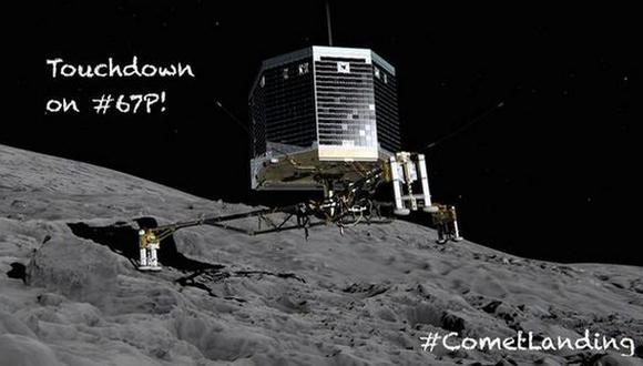 La misión Rosetta aterrizó en un cometa tras 10 años de viaje