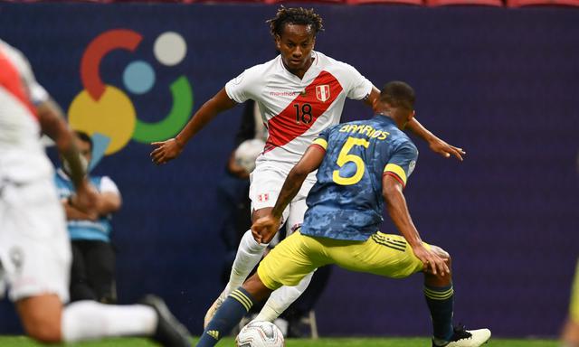 Perú y Colombia chocaron en el Mané Garrincha por el tercer puesto de la Copa América 2021 | Foto: AFP