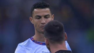El saludo de Messi y Cristiano Ronaldo previo al PSG vs. Al Nassr - Al Hilal | VIDEO