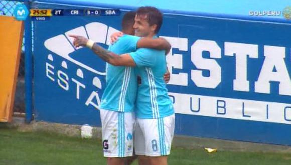 Gabriel Costa anotó el tercer gol de Sporting Cristal frente a Sport Boys | Foto: captura