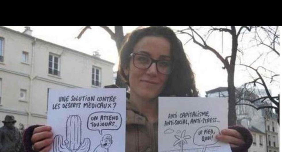 Corinne Rey, la única dibujante que sobrevivió al ataque. (Foto: Telemundo.com)