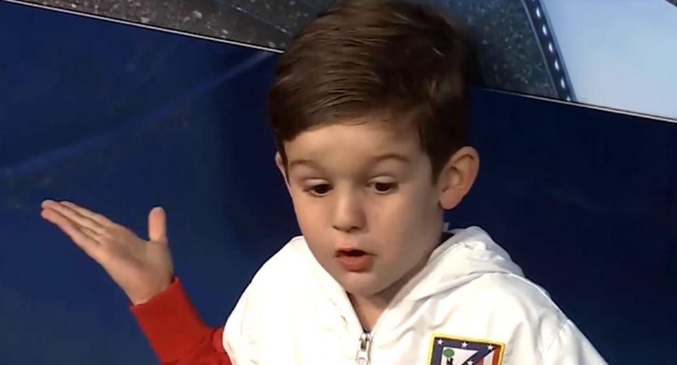 Será lo más tierno que verás en la semana. El pequeño hijo de Filipe Luis habló sobre la posible salida de Antoine Griezmann del Atlético Madrid. (Foto: Captura YouTube)
