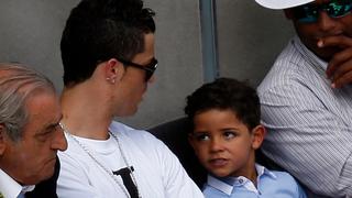 Cristiano llevó a su hijo a ver la victoria de Rafael Nadal