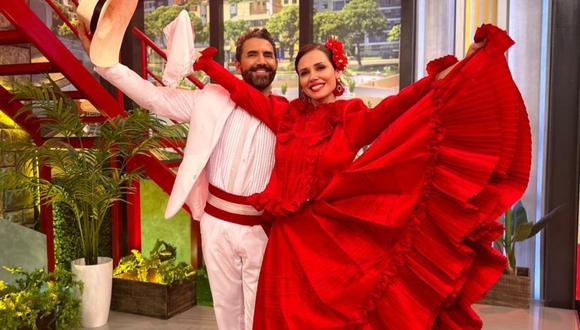 Maju Mantilla y Fernando Díaz bailaron marinera en vivo para celebrar las Fiestas Patrias. (Foto: Latina)