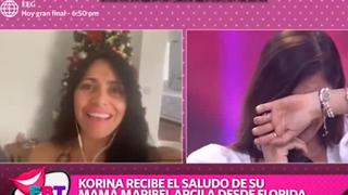EBT: Korina Rivadeneira lloró al recibir sorpresa de su madre en vivo