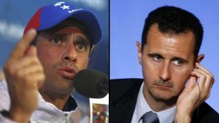 Henrique Capriles llamó "carnicero" a Bashar al Assad y pidió su castigo