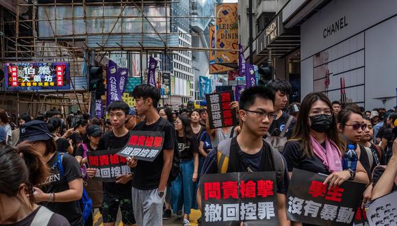 Protesta contra el proyecto de ley de extradición en Hong Kong el 16 de junio. Foto: