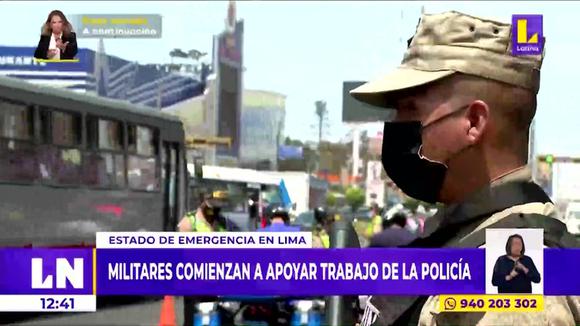 State of emergency: Military began to support police officers to provide security in Lima