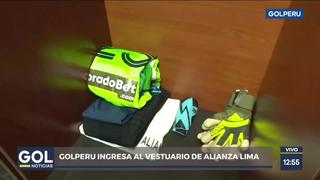 Alianza Lima vs. Binacional: Así luce el vestuario íntimo previo al choque por la final [VIDEO]