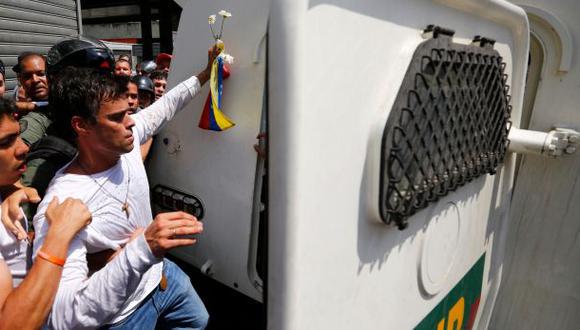 Leopoldo López calmó a sus seguidores tras ser detenido [VIDEO]