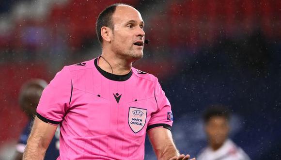 Mateu Lahoz será el árbitro principal del Real Madrid vs. Atlético de Madrid. (Foto: AFP)